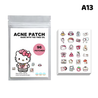 96/100/120 Patches Sanrio Hello Kitty Kuromi Acne Patches Removal Pimple Patches Spots Marks Concealer Repair Sticker Waterproof